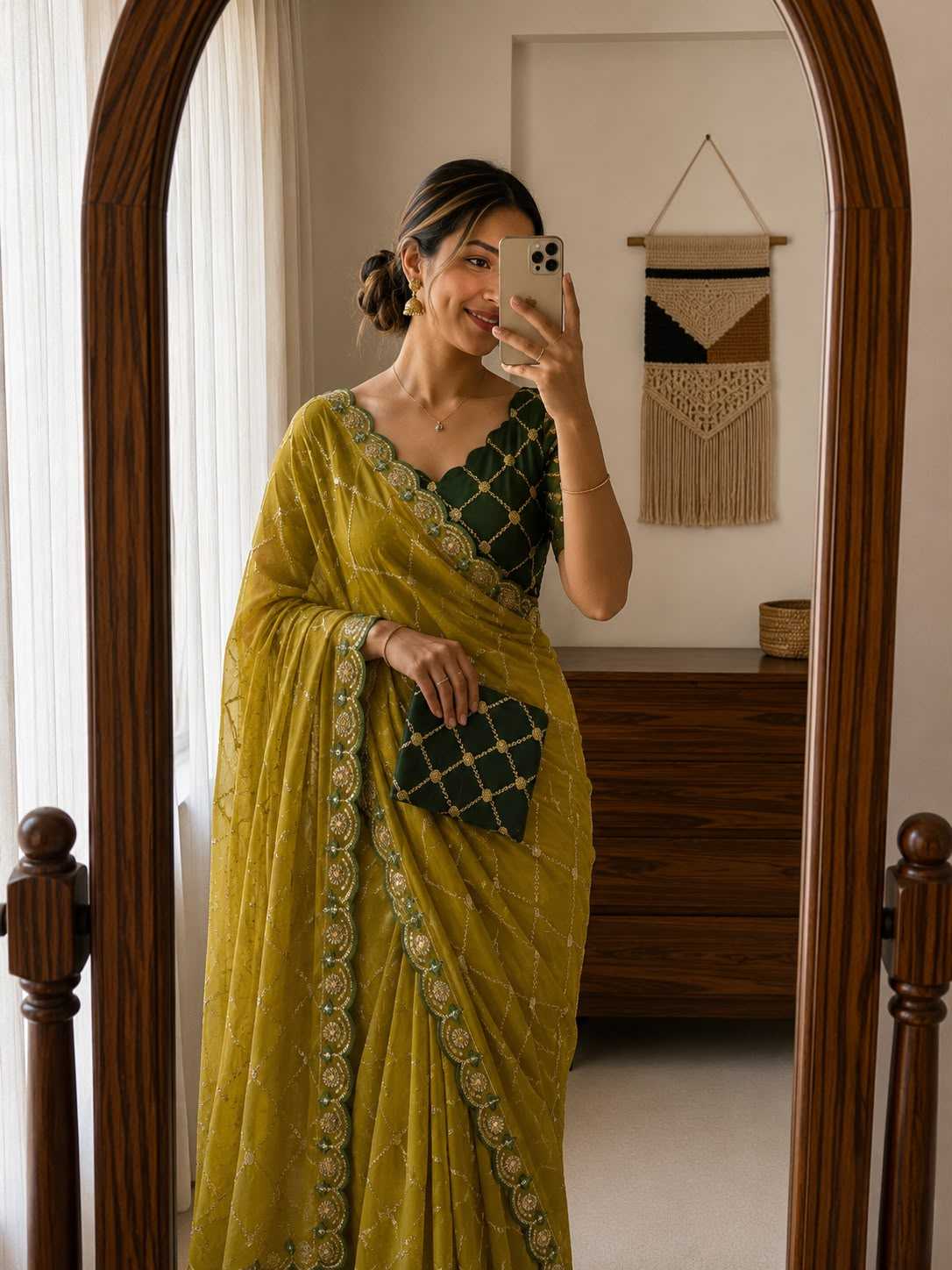 Adhivika Georgette Designer Saree