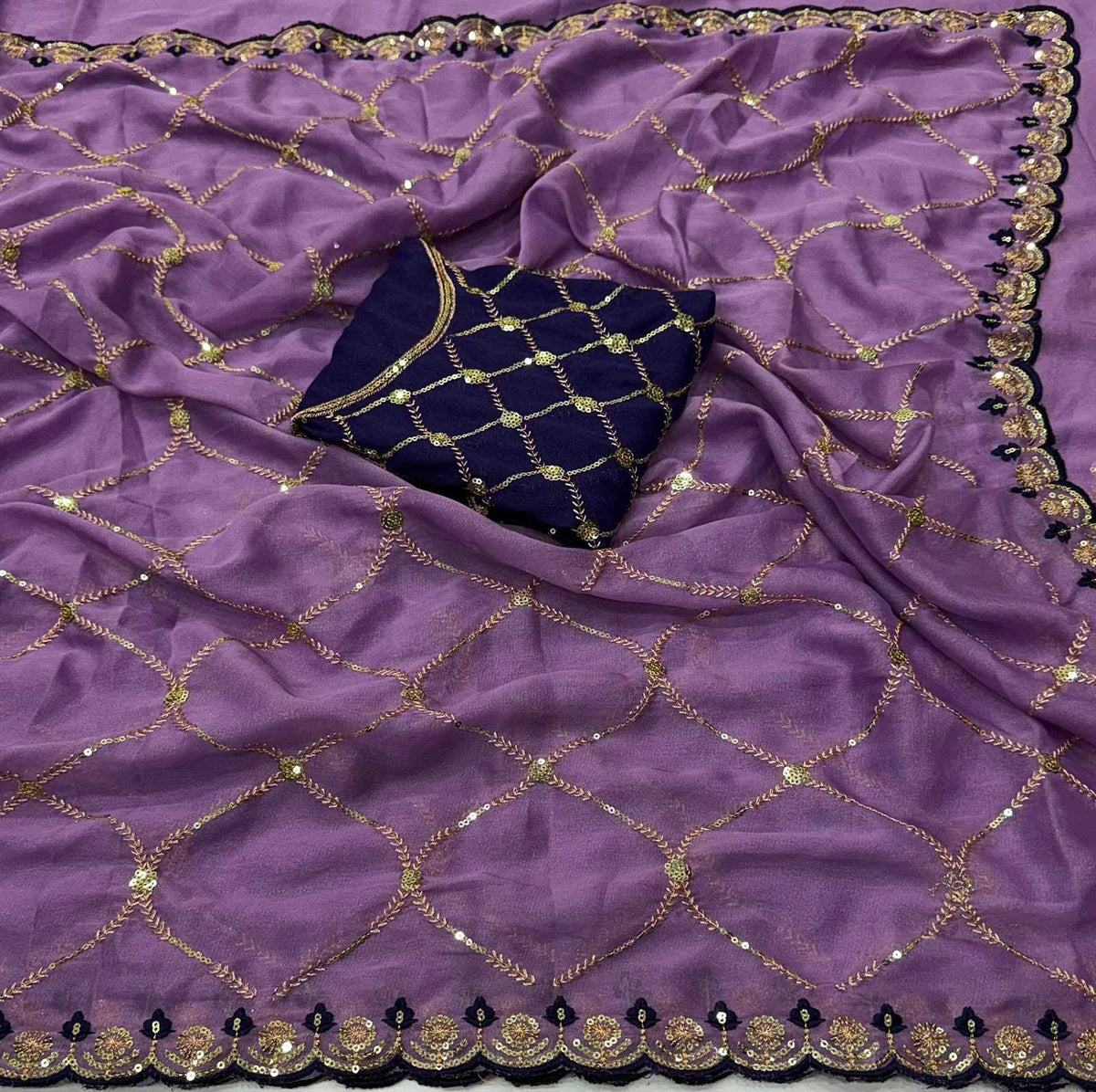 Adhivika Georgette Designer Saree