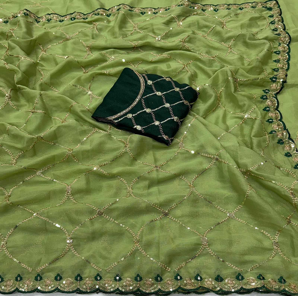 Adhivika Georgette Designer Saree