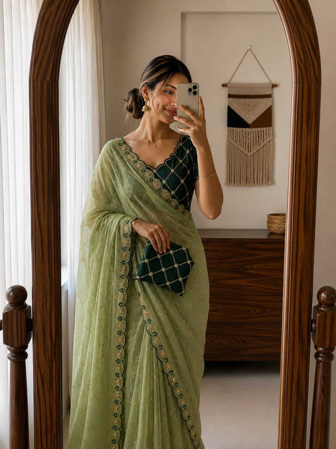 Adhivika Georgette Designer Saree
