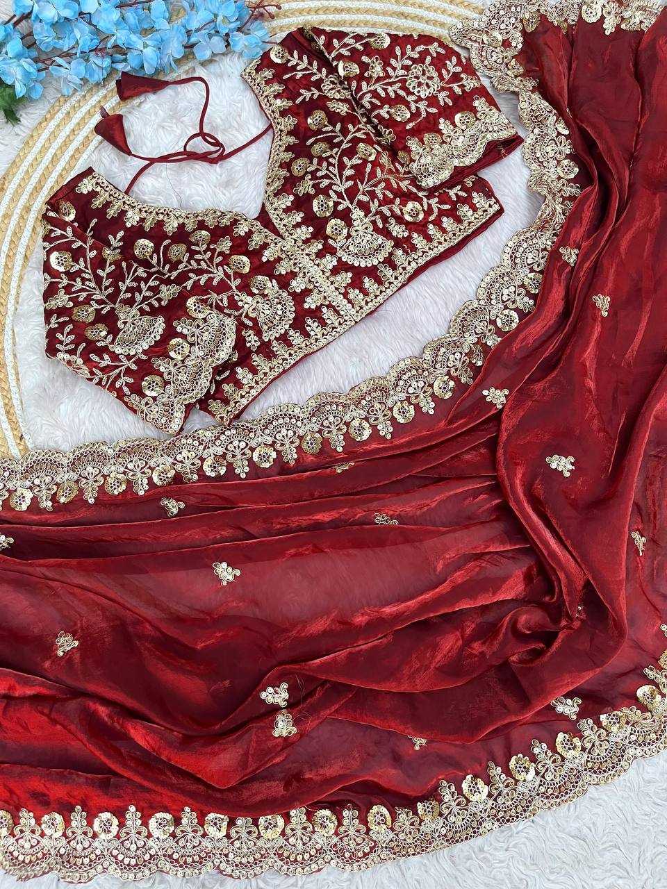 Satin Silk Designer Saree