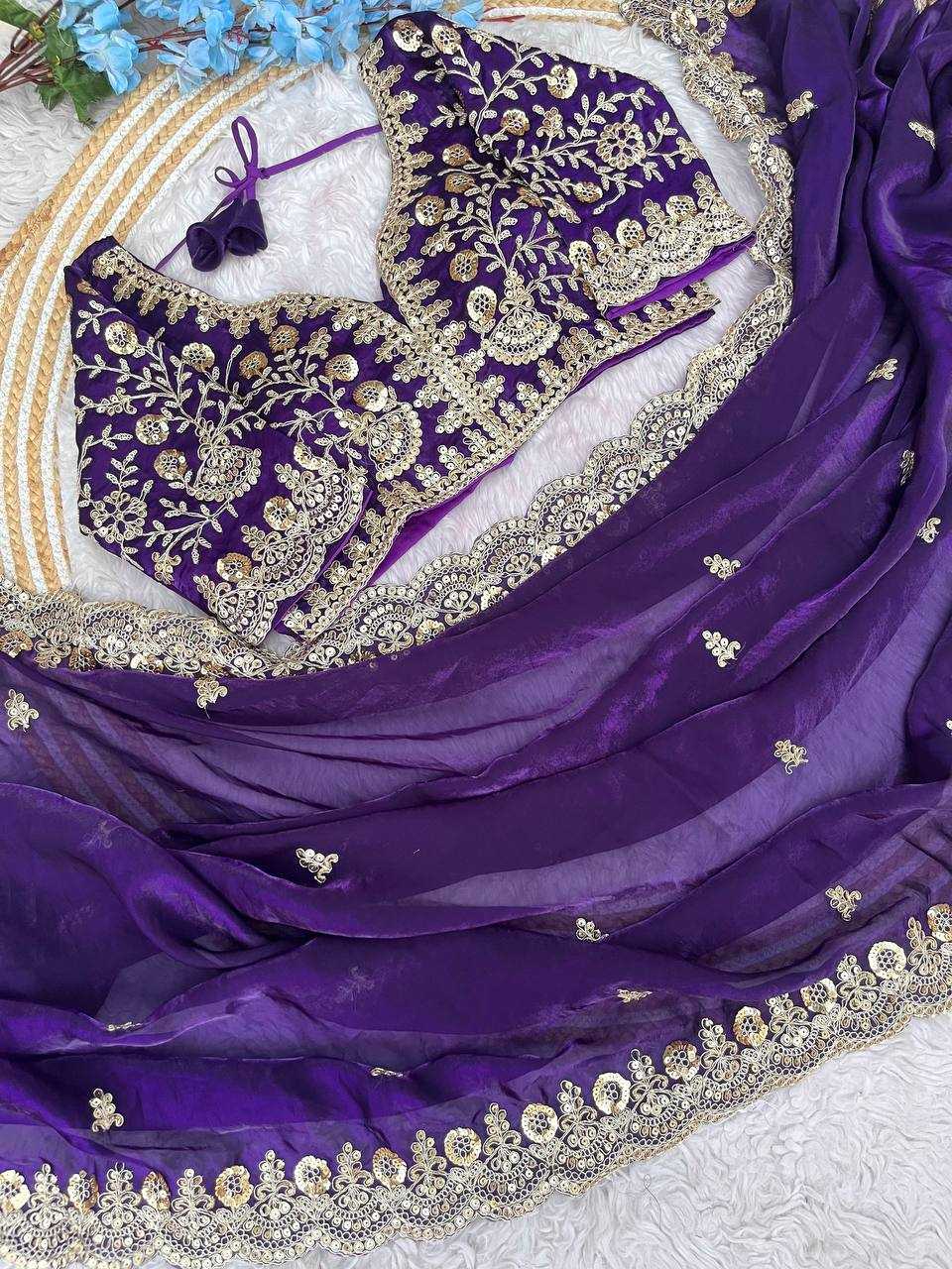 Satin Silk Designer Saree