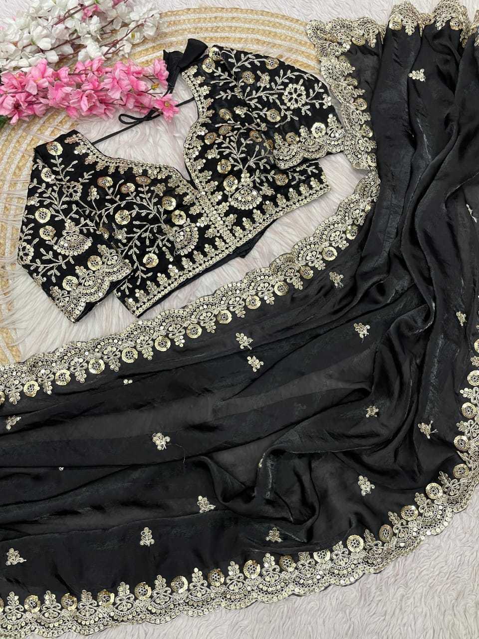 Satin Silk Designer Saree
