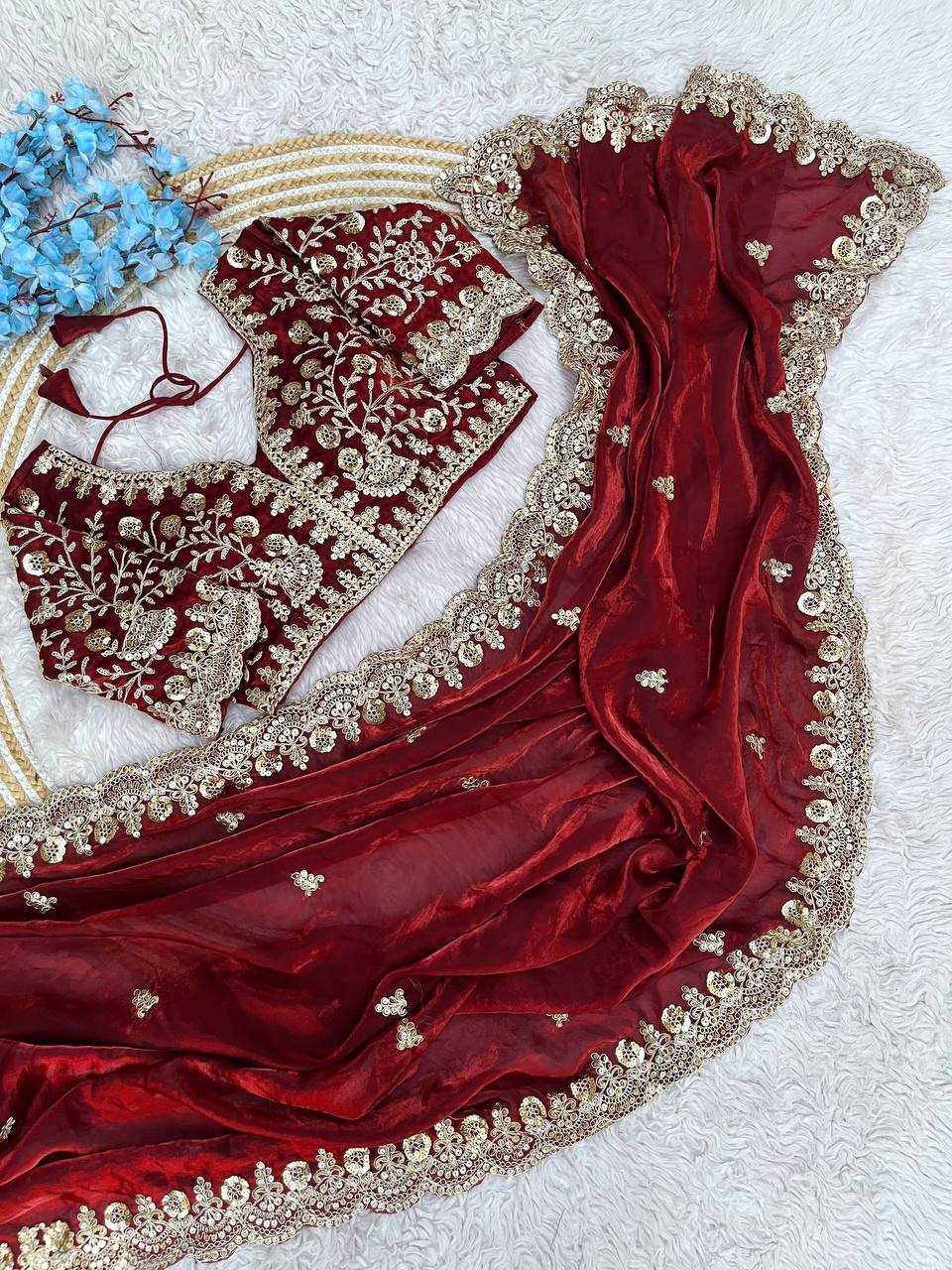 Satin Silk Designer Saree