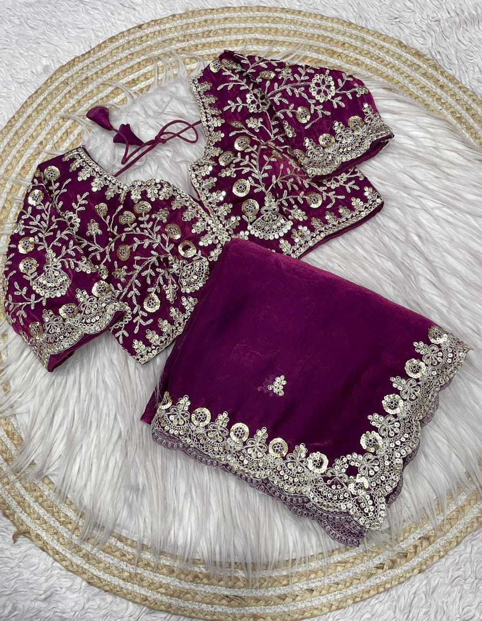 Satin Silk Designer Saree