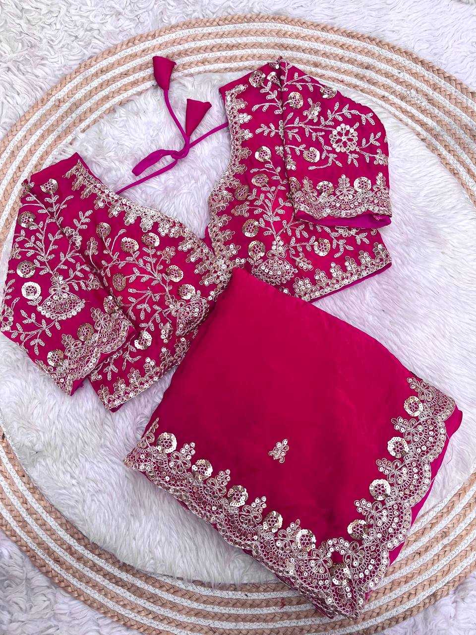 Satin Silk Designer Saree