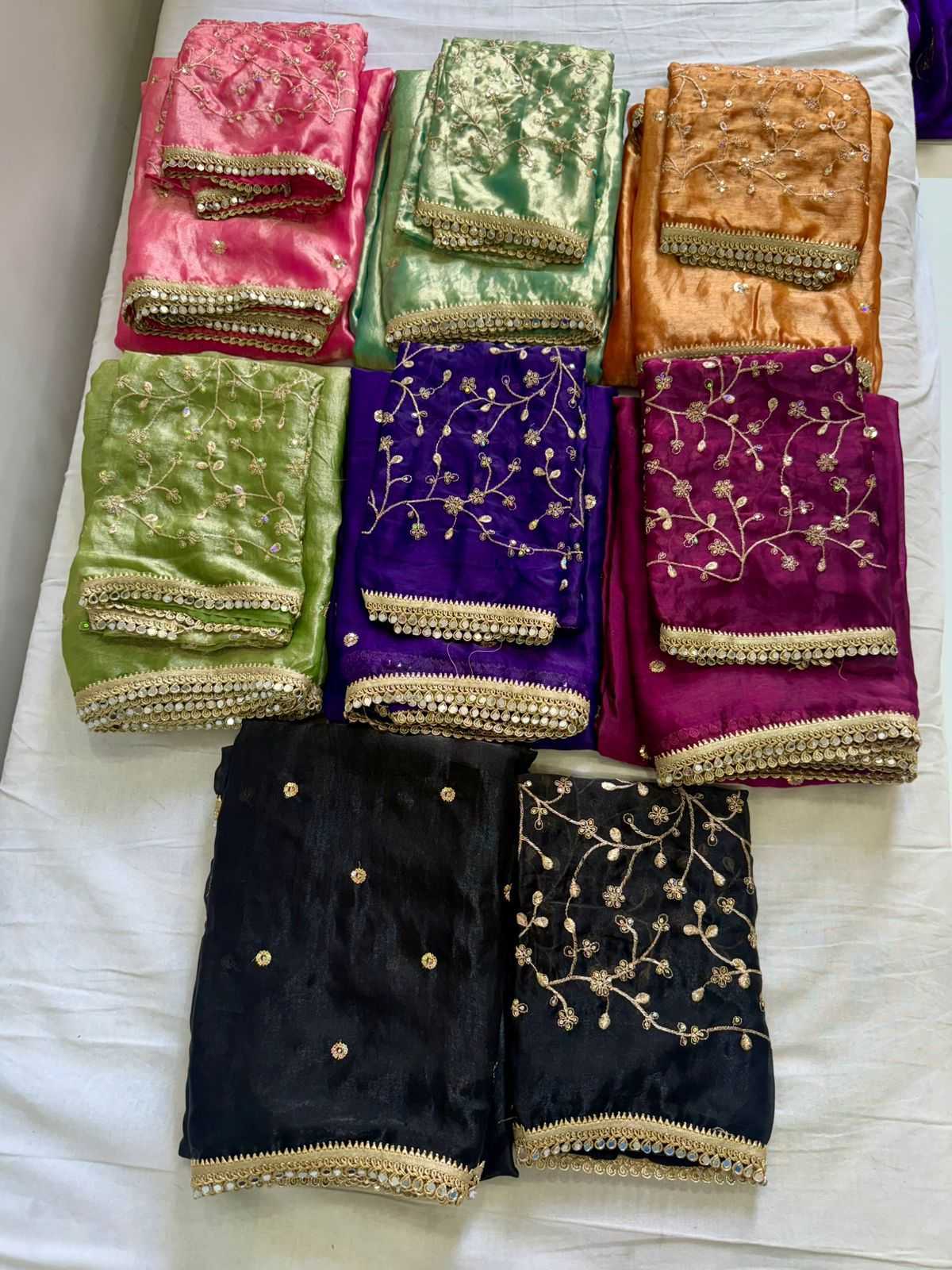 Satin Sequence Saree