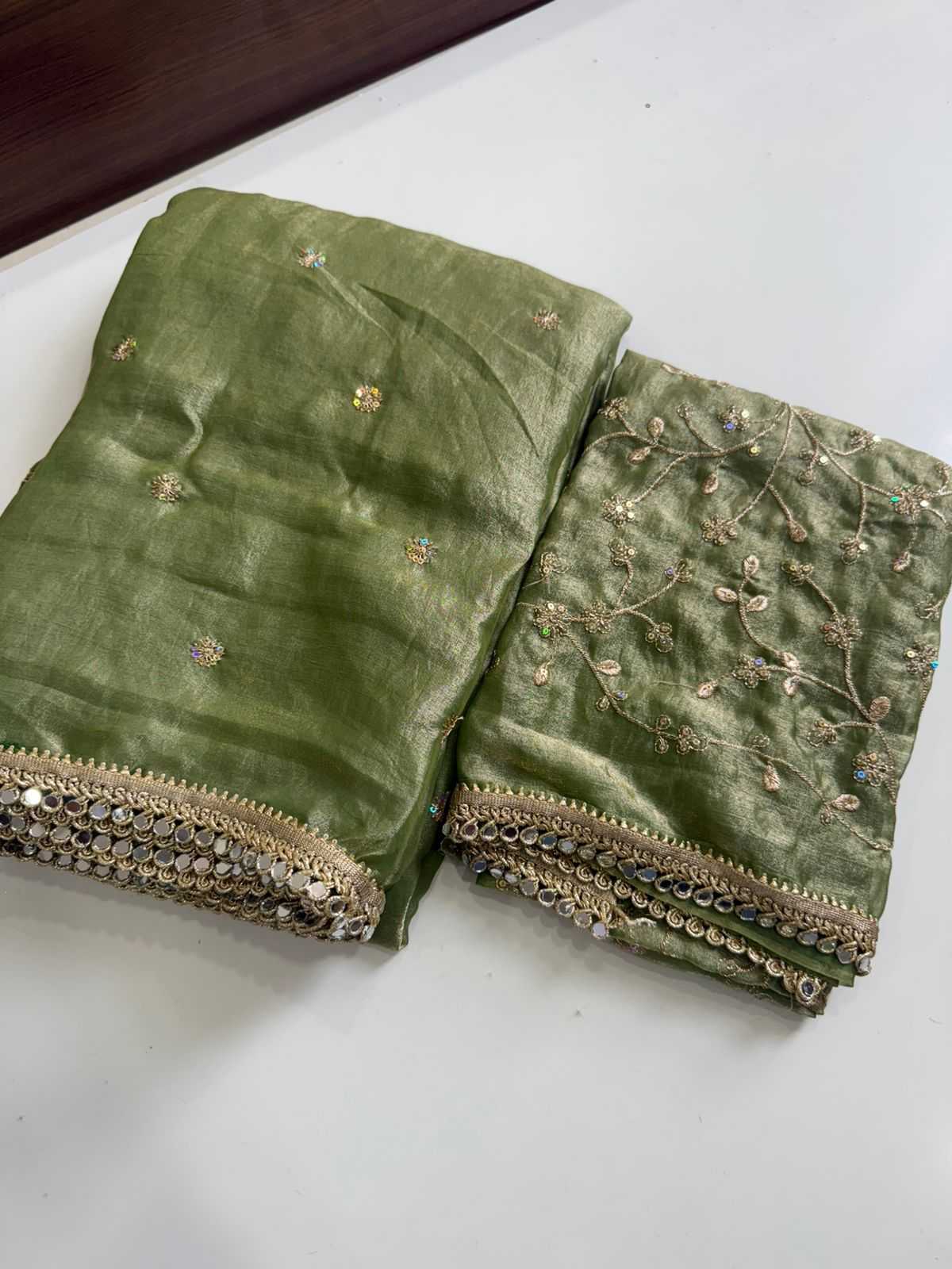 Satin Sequence Saree