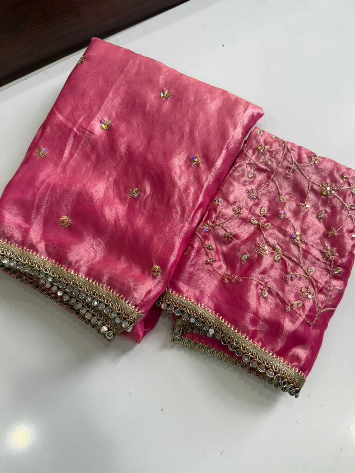 Satin Sequence Saree