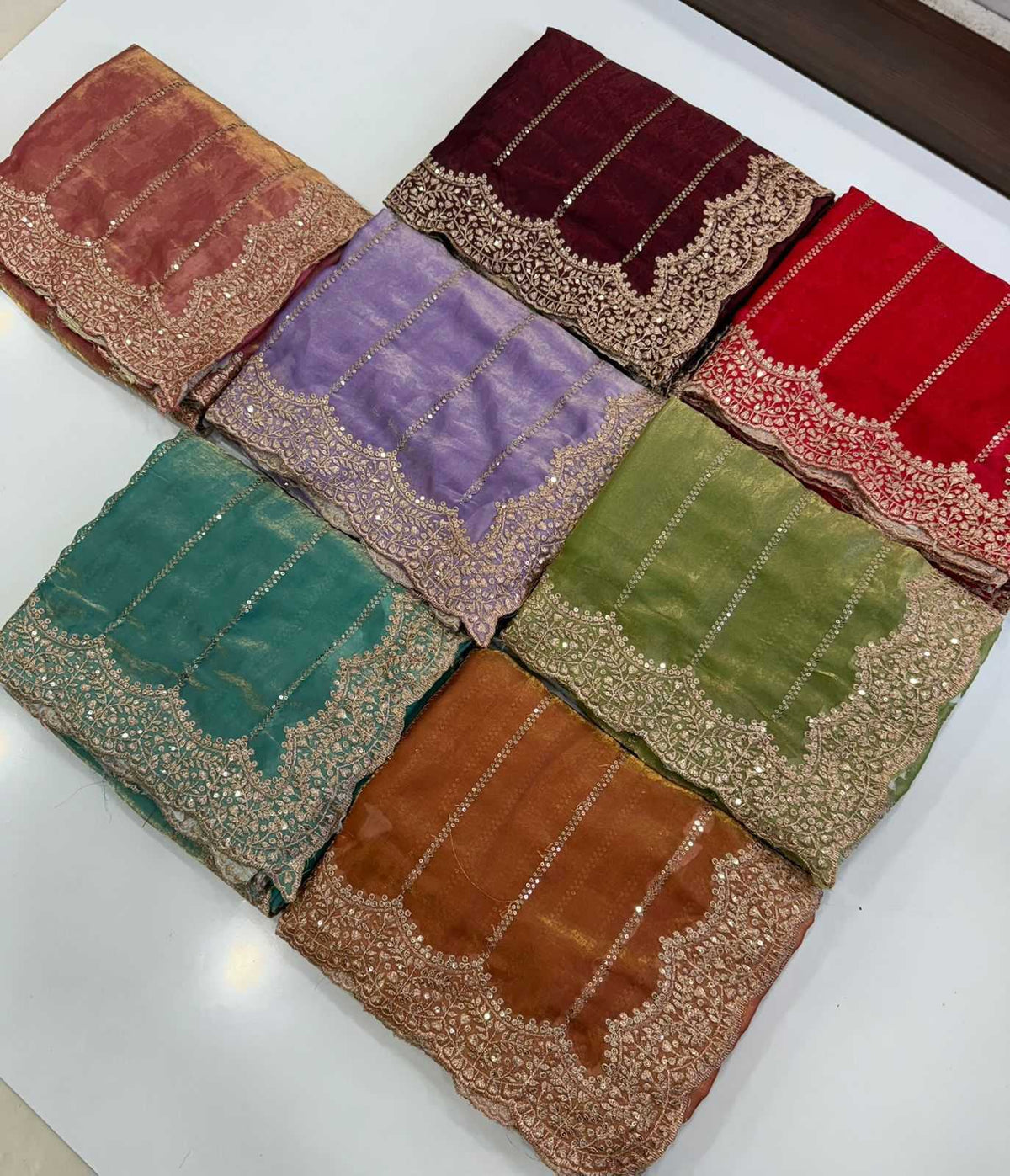 Satin Sequence Saree