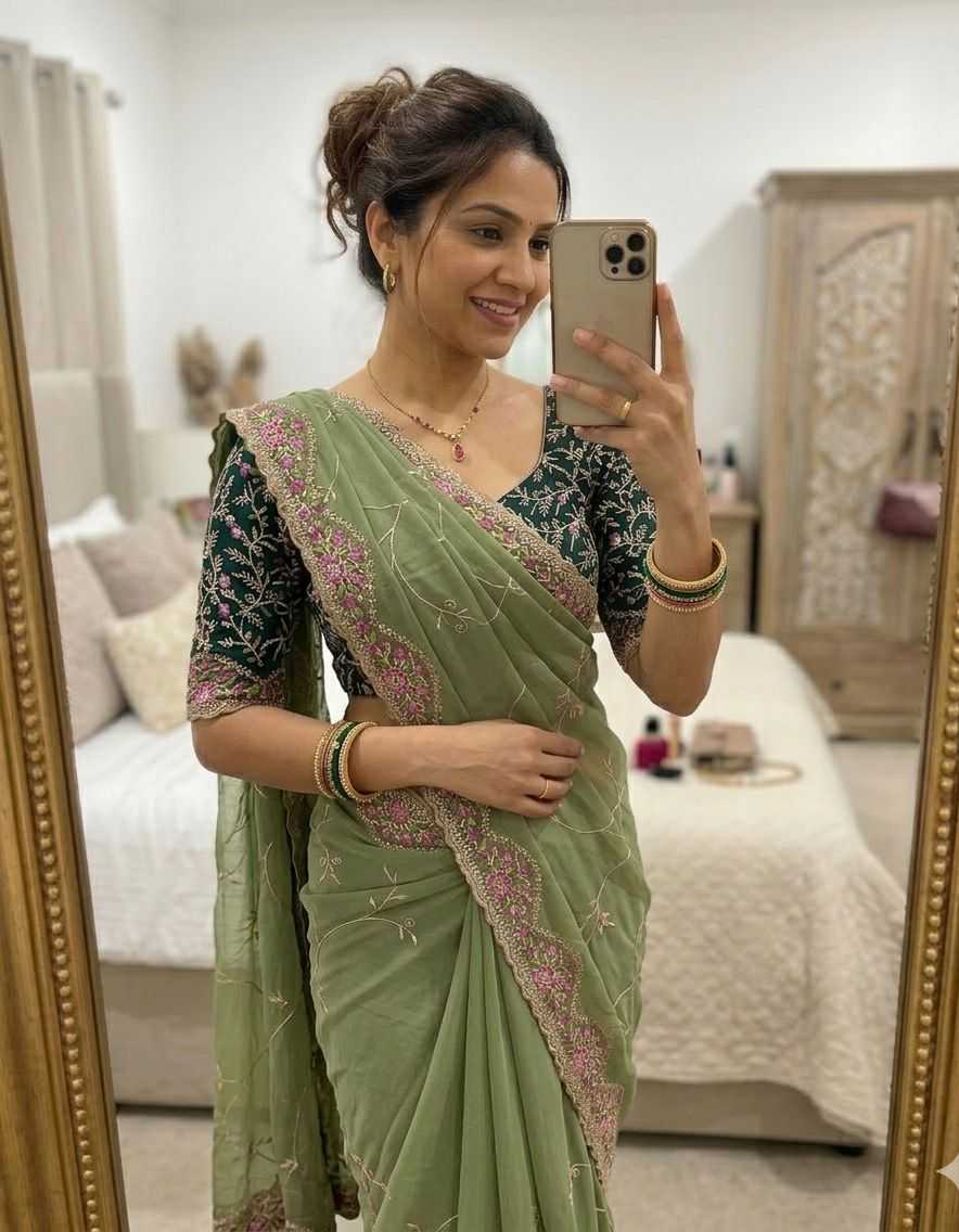 Faux Georgette Designer Saree