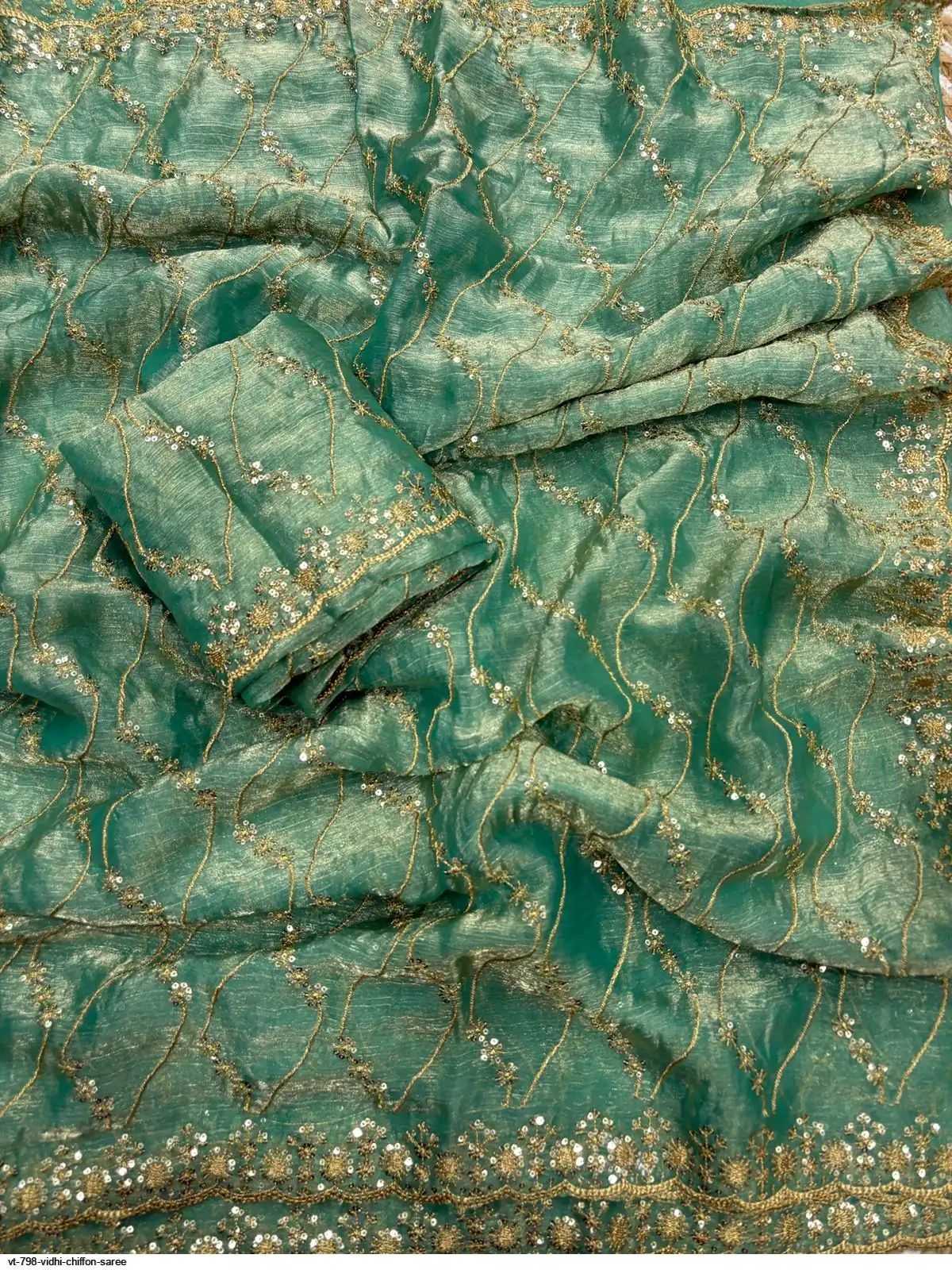 Satin Sequence Saree