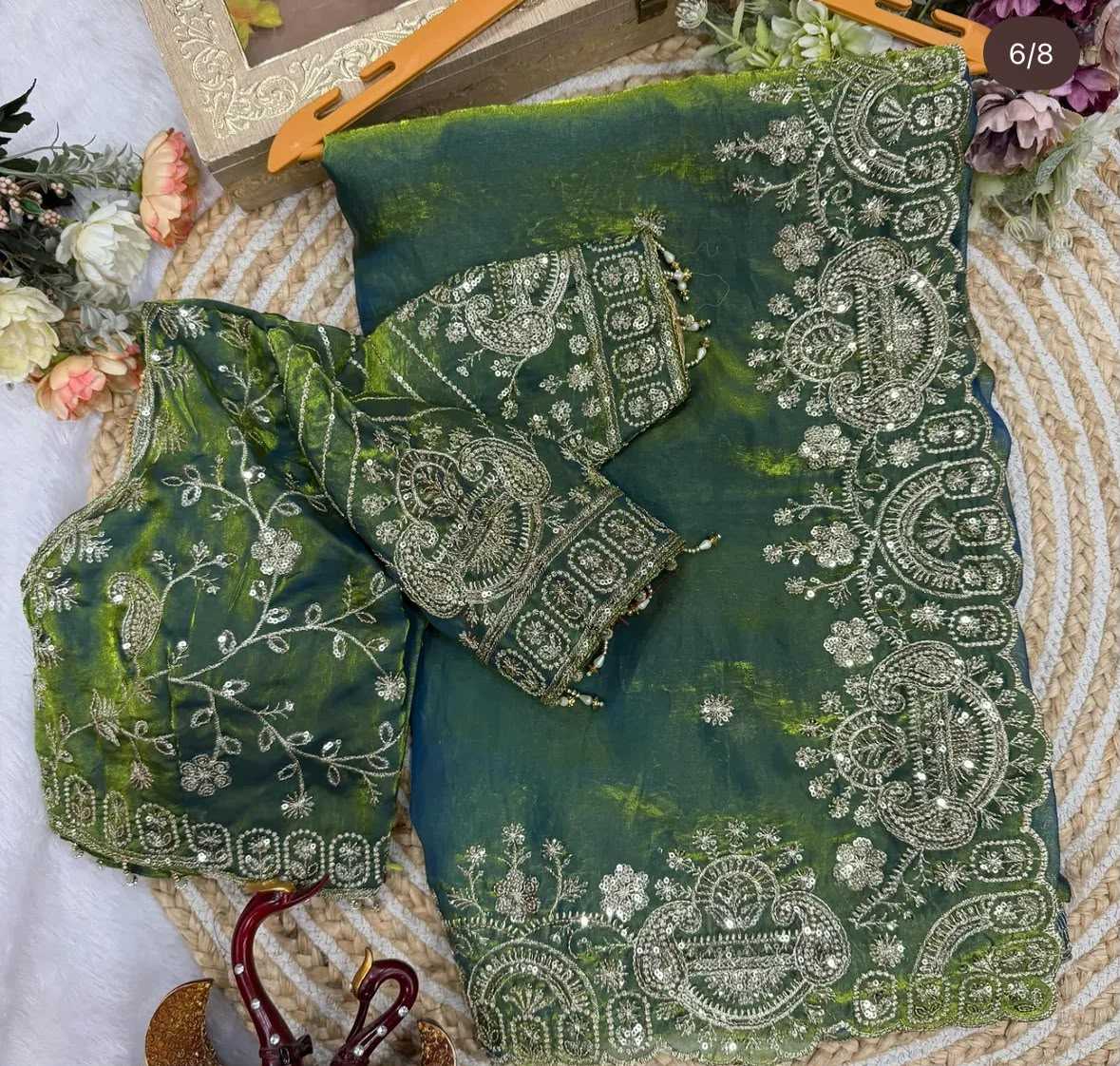 Devika Satin Sequence Saree