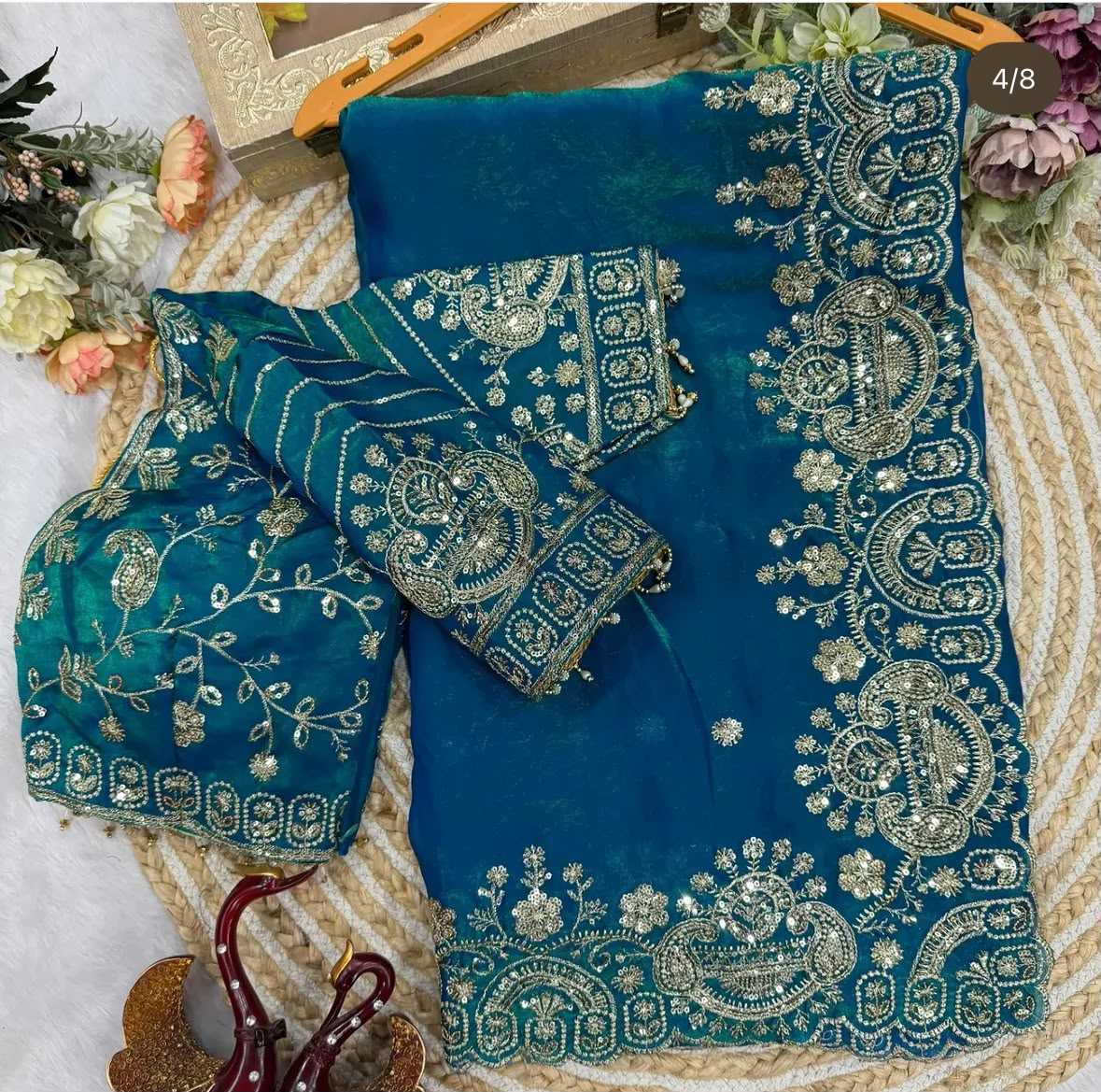Devika Satin Sequence Saree