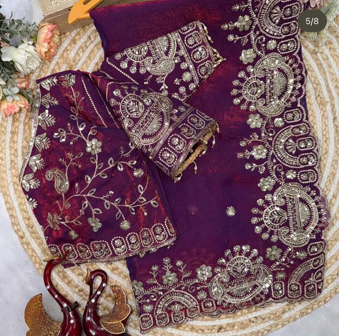 Devika Satin Sequence Saree