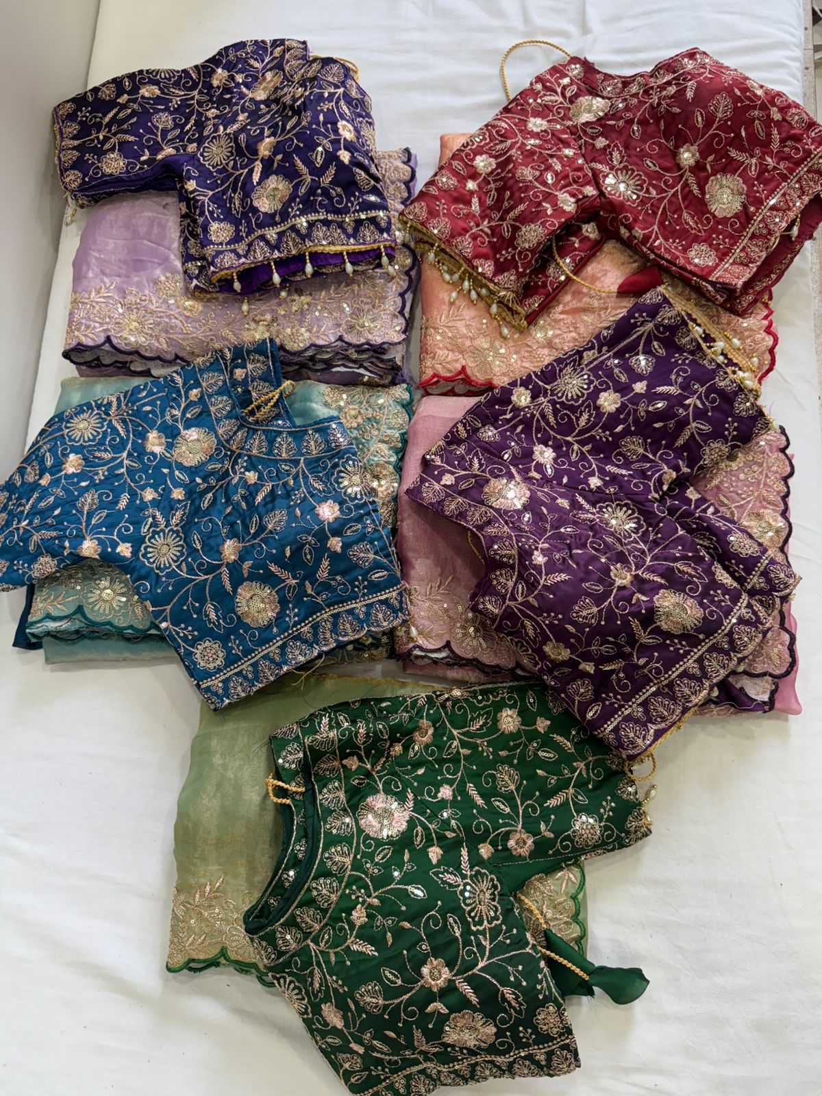 Satin Sequence Saree