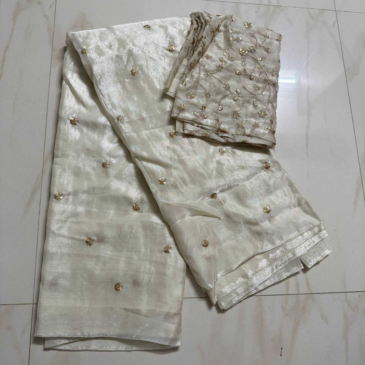 Satin Sequence Saree
