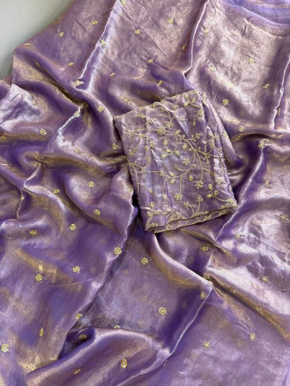 Satin Sequence Saree