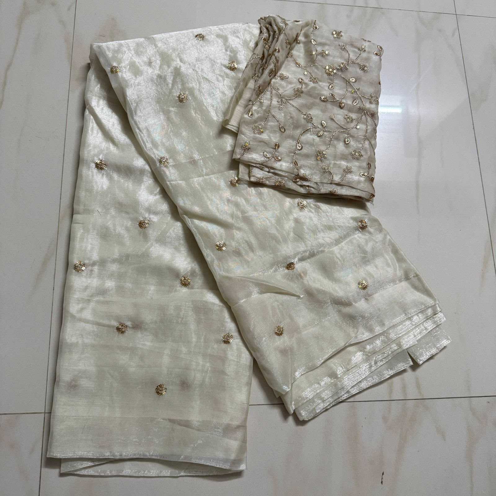 Satin Sequence Saree