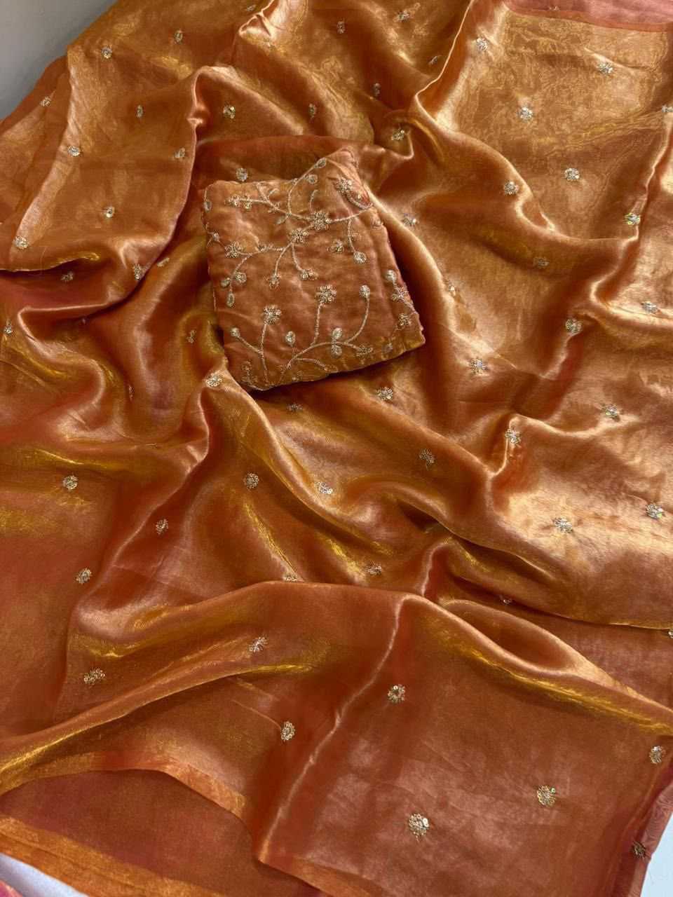 Satin Sequence Saree