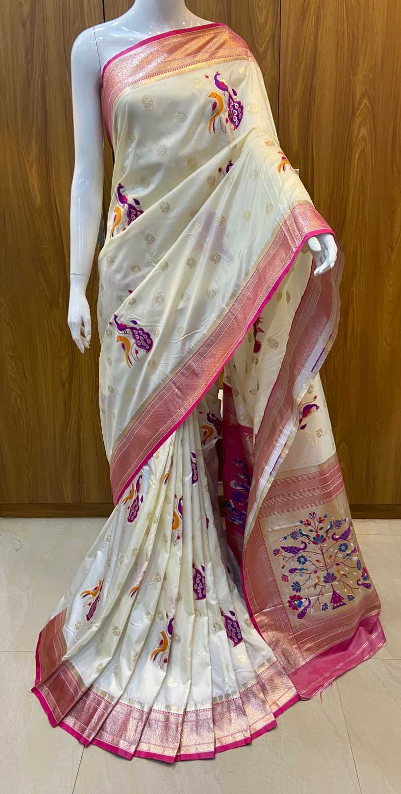 Pure Silk Zari Border Saree