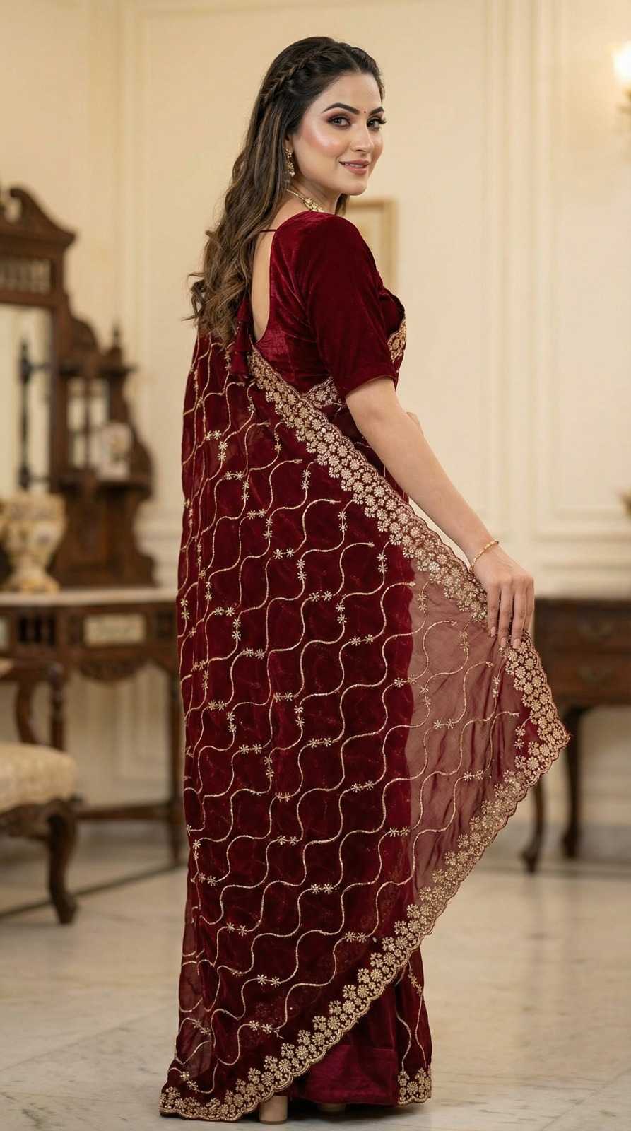 Chiffon Designer Saree