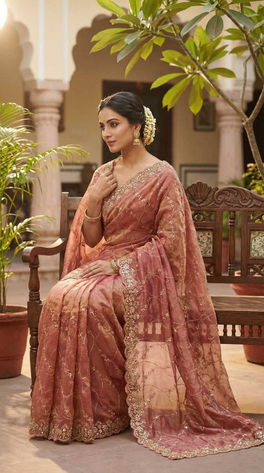 Chiffon Designer Saree