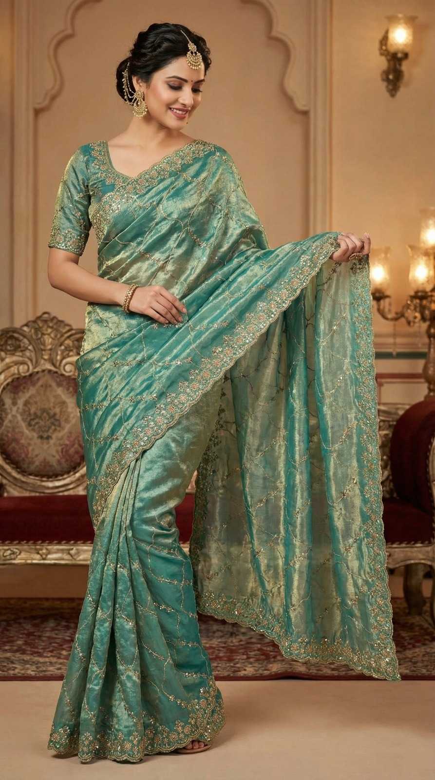 Chiffon Designer Saree