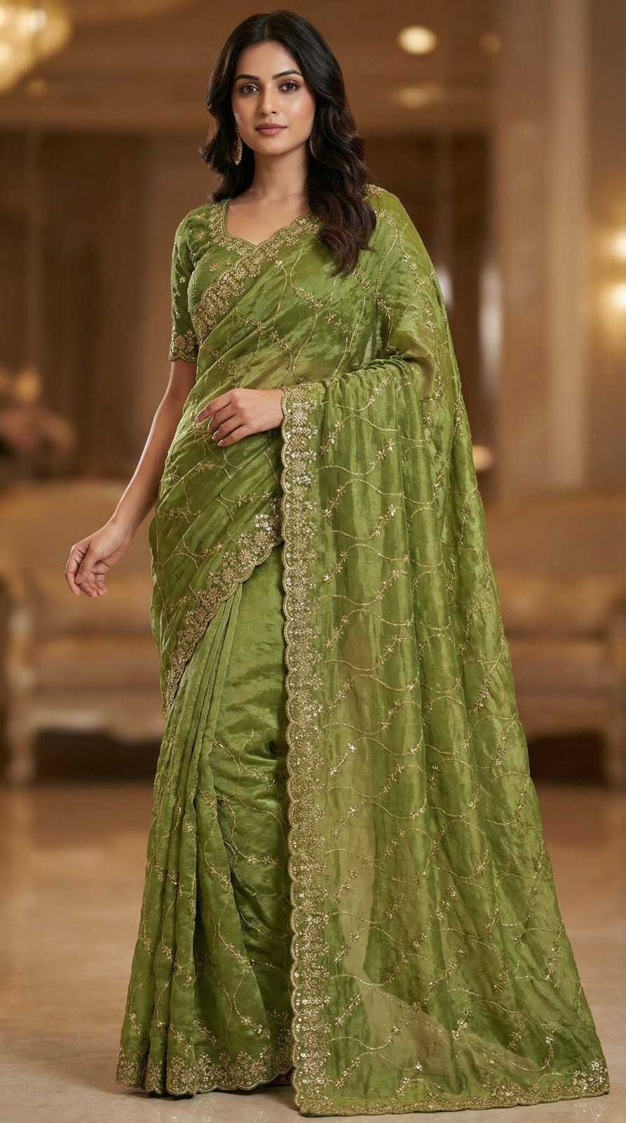 Chiffon Designer Saree