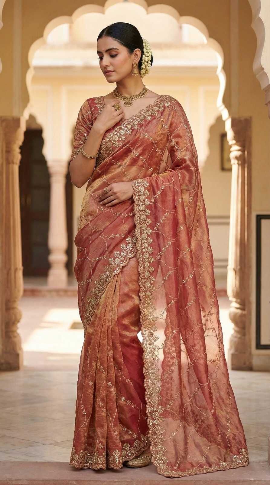 Chiffon Designer Saree