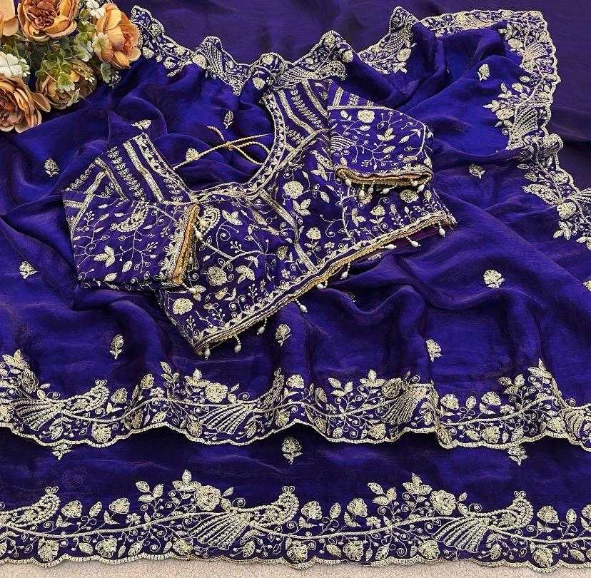 Satin Sequence Saree