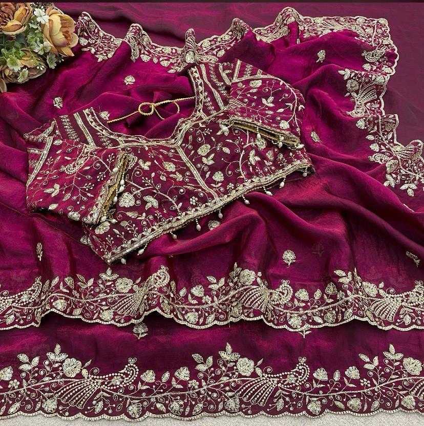 Satin Sequence Saree