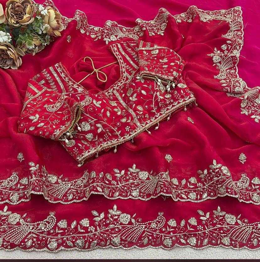 Satin Sequence Saree