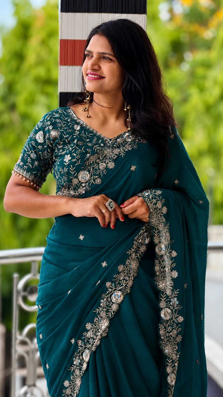 Viscose Sequnce Designer Saree