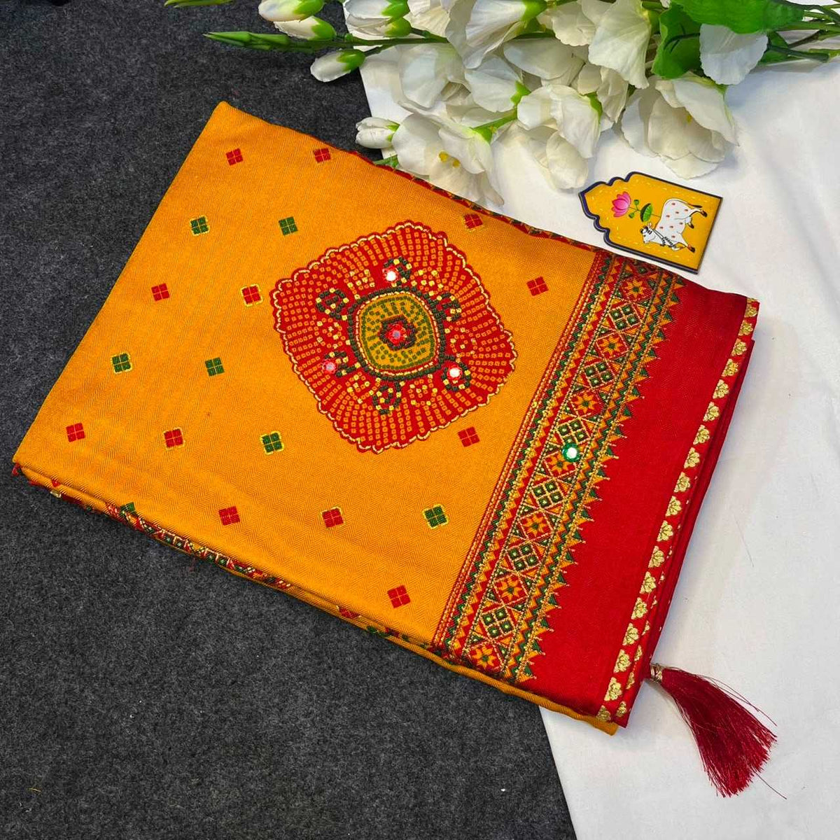 Pashmina Printed Silk Saree