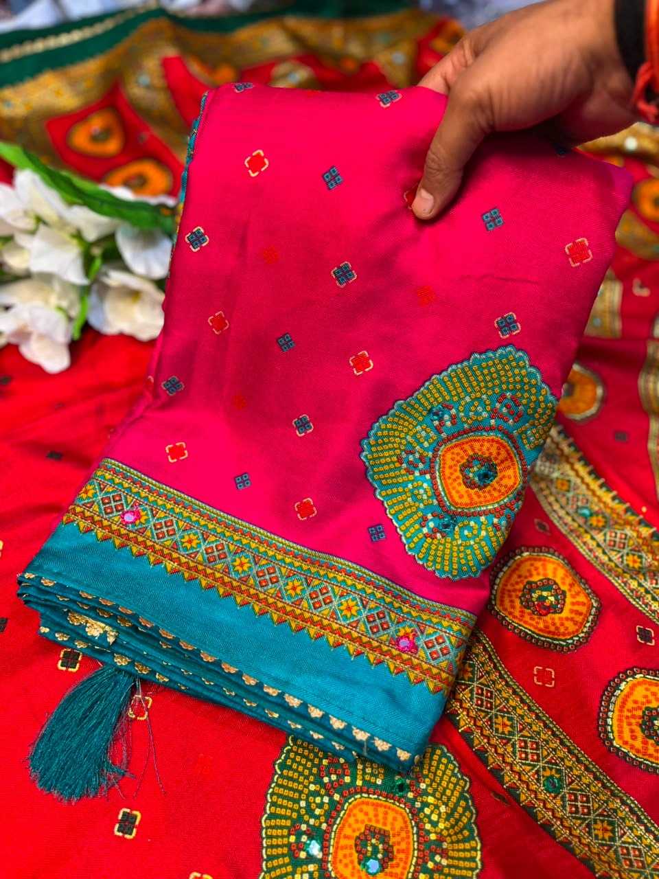 Pashmina Printed Silk Saree