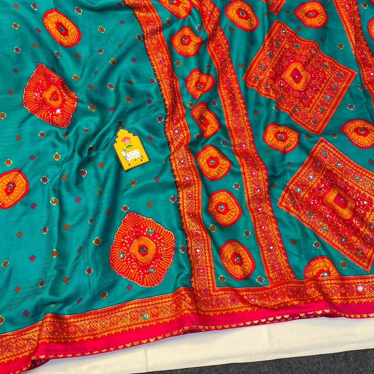 Pashmina Printed Silk Saree