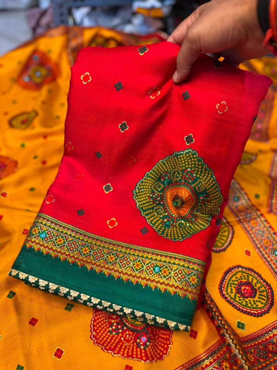 Pashmina Printed Silk Saree