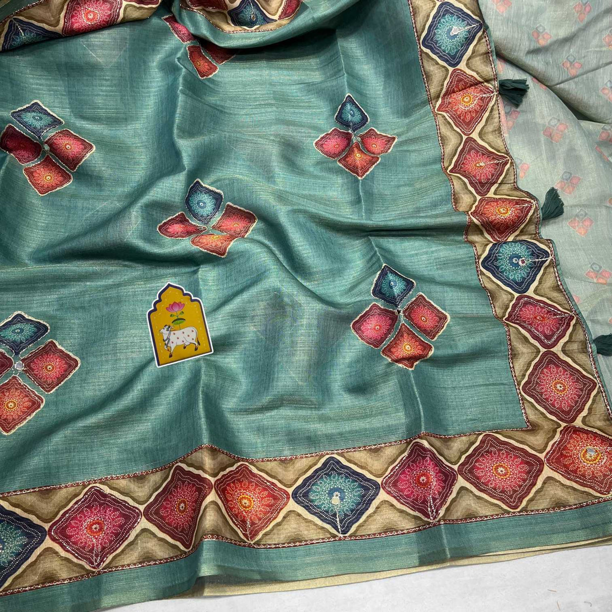 Jupiter Erode Silk Traditional Saree in Orange