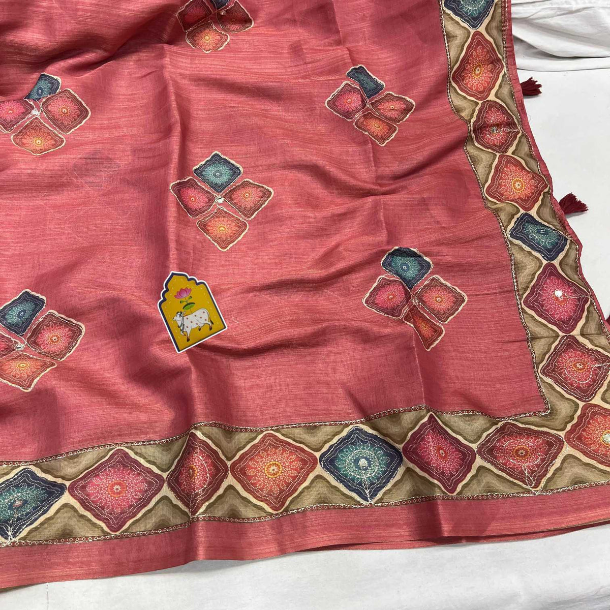Jupiter Erode Silk Traditional Saree in Orange