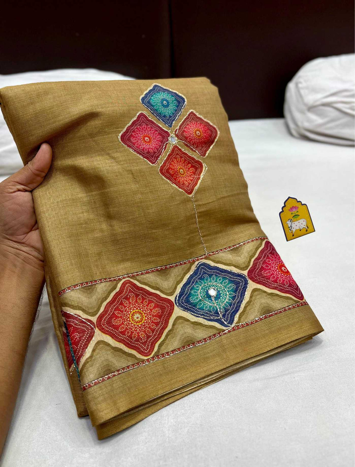 Jupiter Erode Silk Traditional Saree in Orange