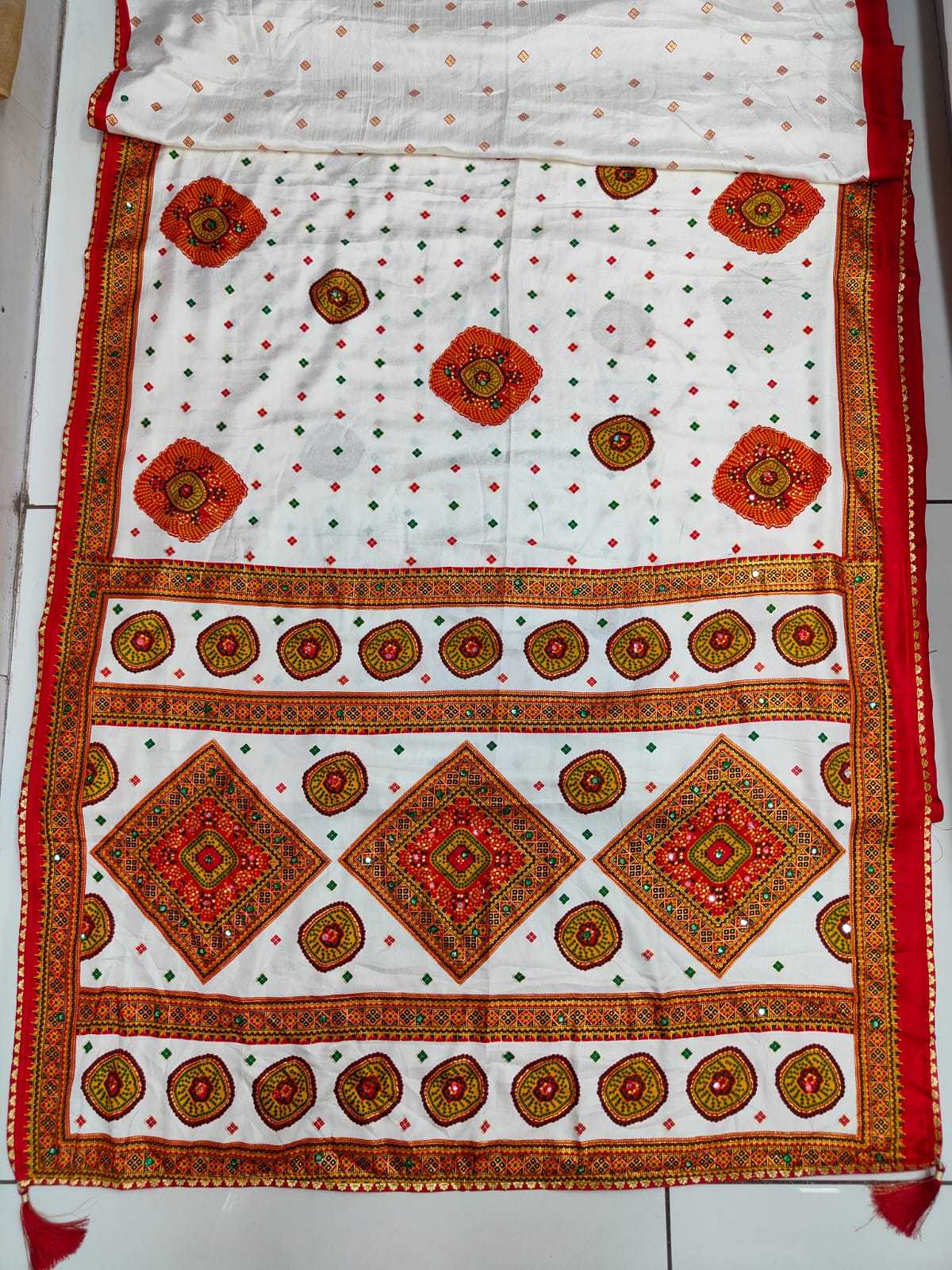 Rajwadi Pashmina Printed Silk Saree
