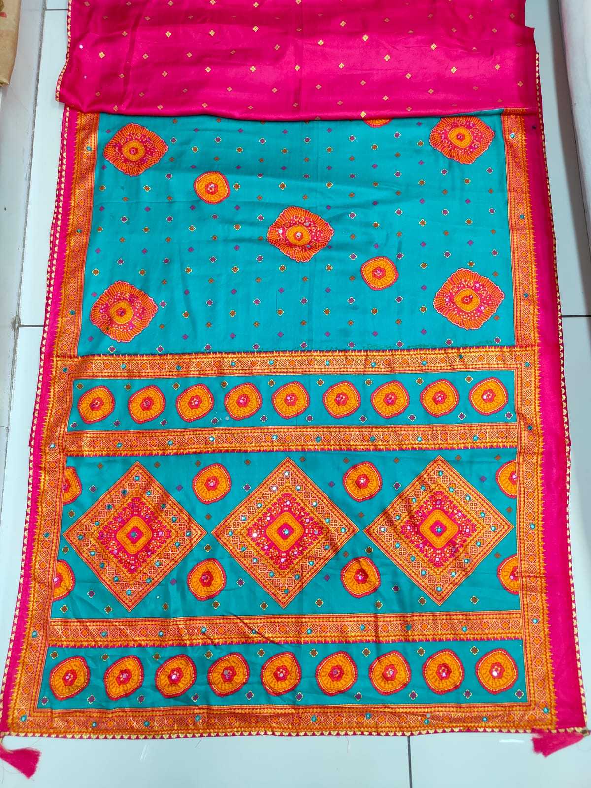 Rajwadi Pashmina Printed Silk Saree