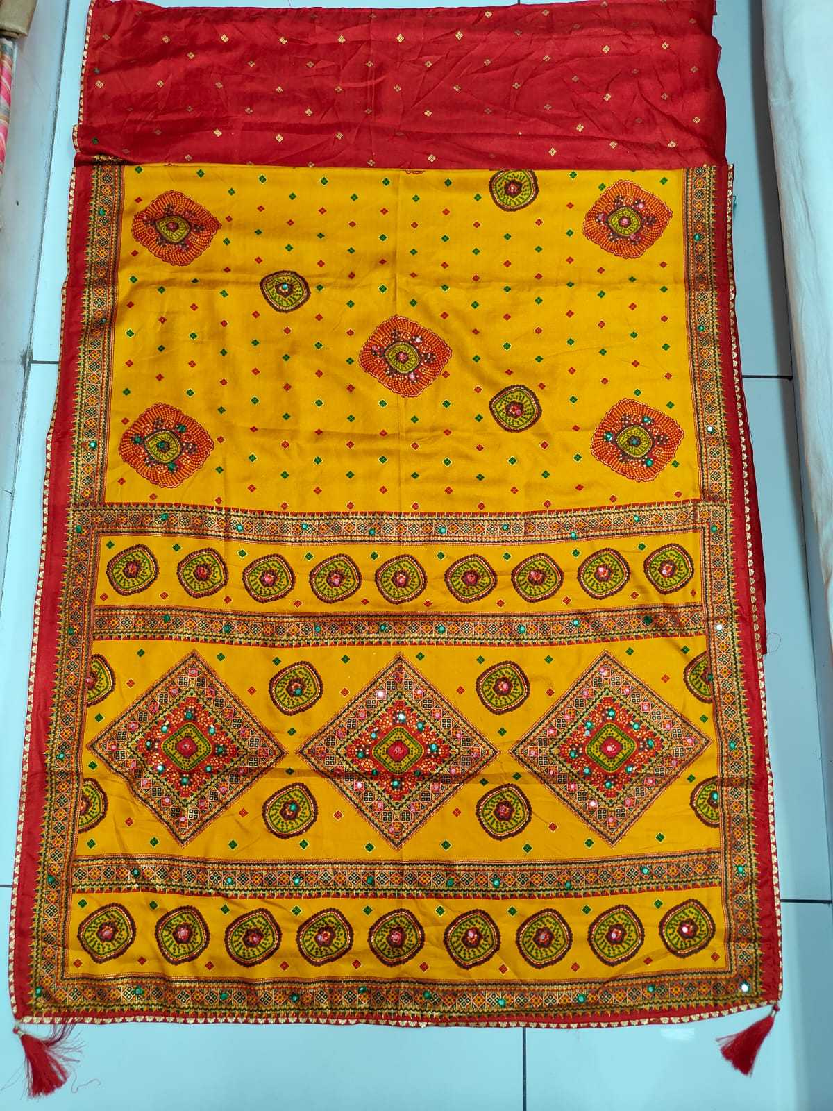 Rajwadi Pashmina Printed Silk Saree