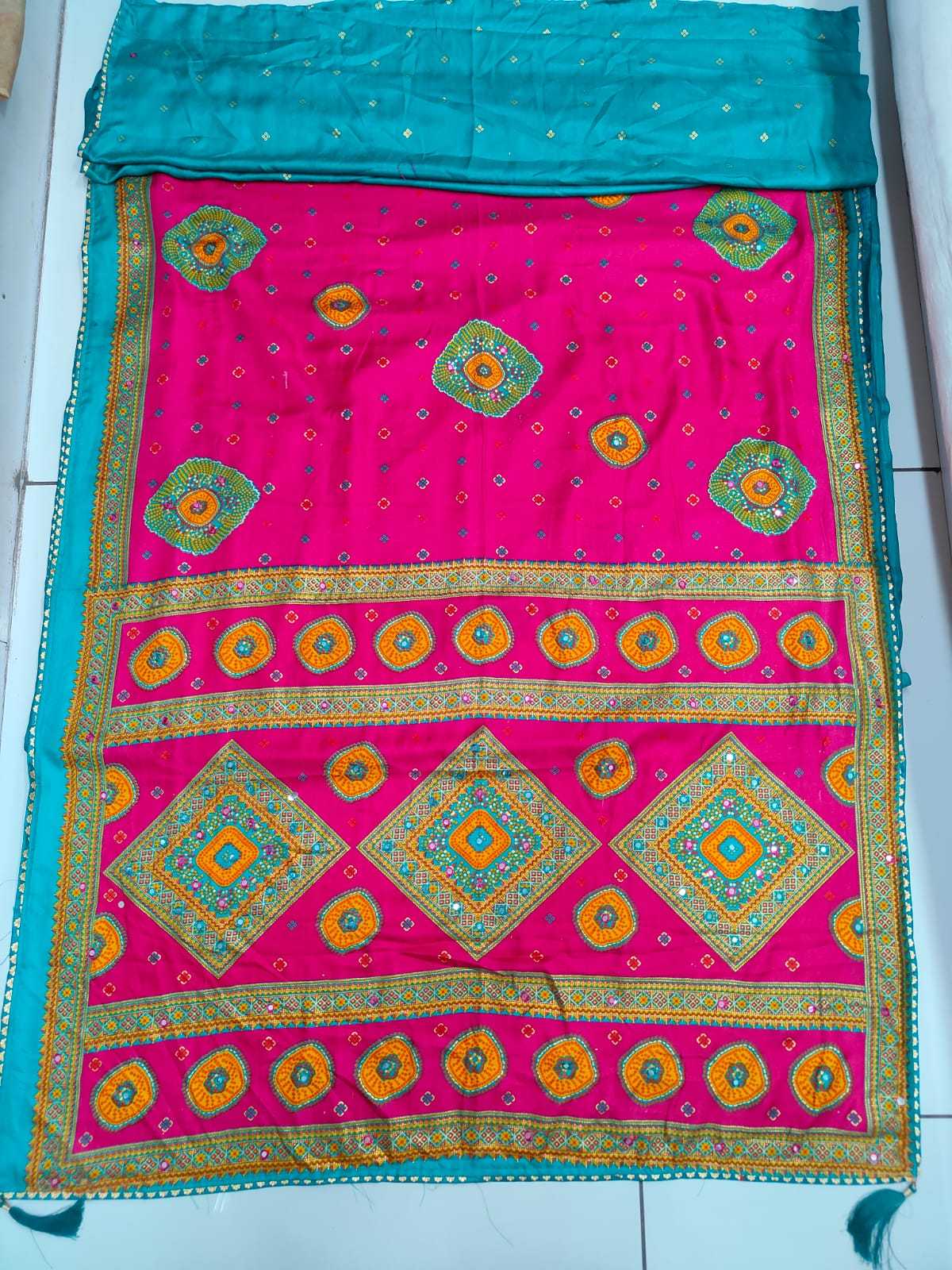 Rajwadi Pashmina Printed Silk Saree