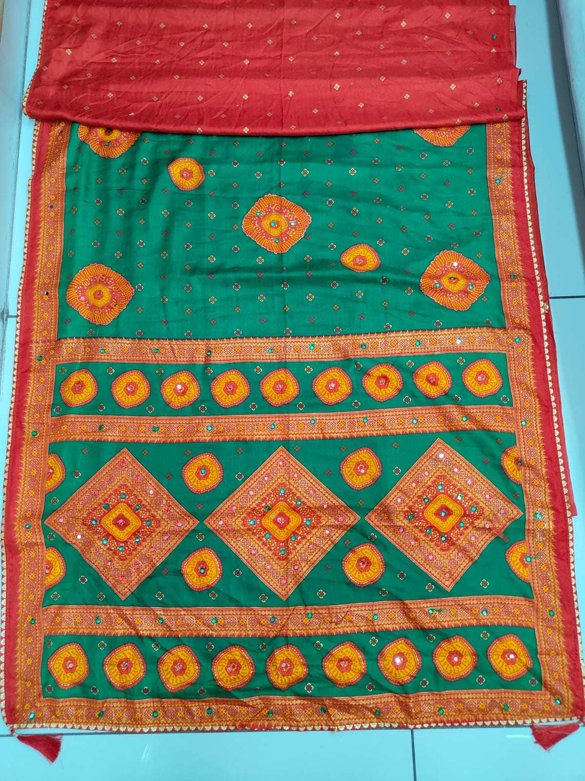 Rajwadi Pashmina Printed Silk Saree