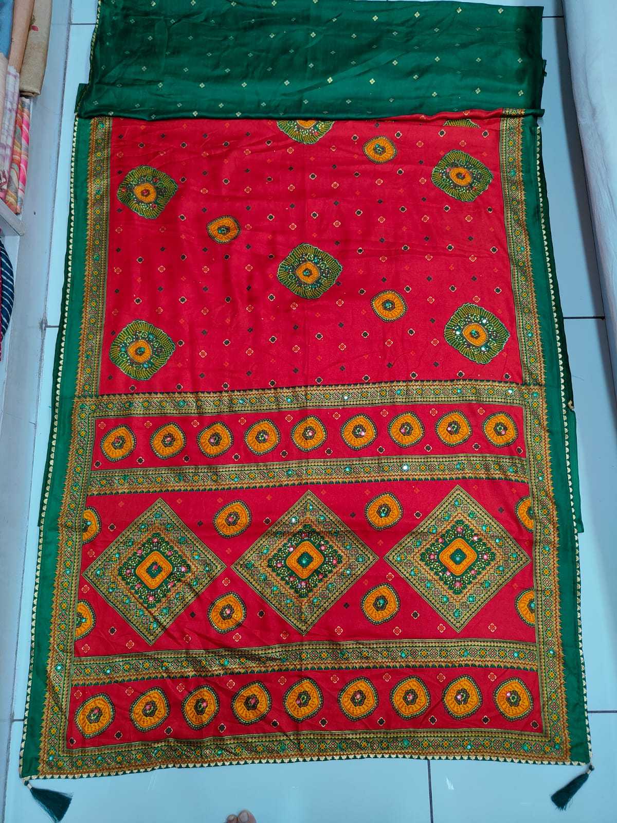 Rajwadi Pashmina Printed Silk Saree