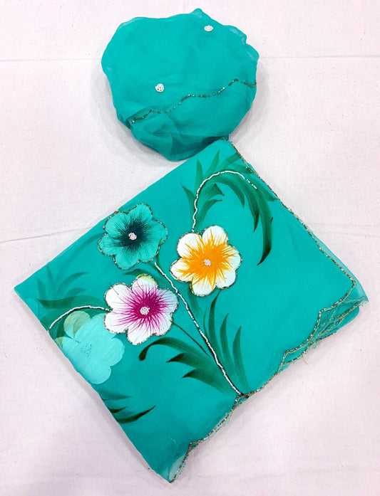 Chiffon Designer Saree