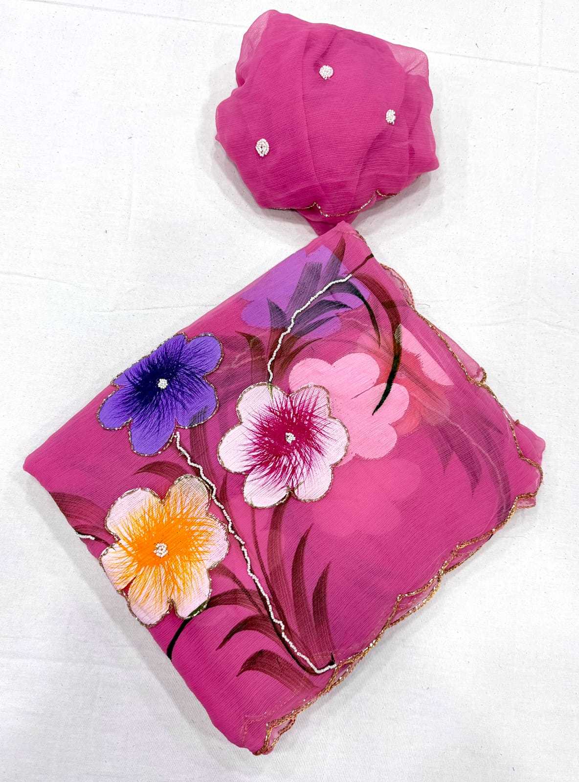 Chiffon Designer Saree