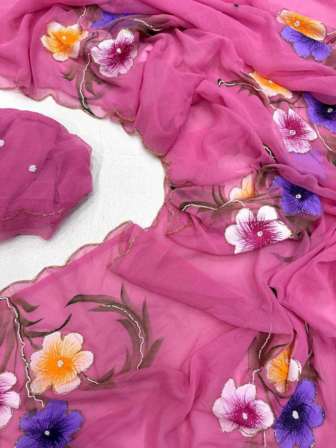 Chiffon Designer Saree